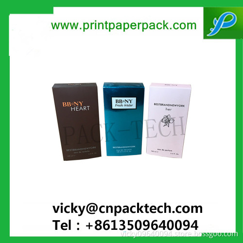 Custom Color Printed Folding Cosmetic Bbcream Perfume Paper  Boxes Essential Oil Paper Packaging Box Cigarette Box